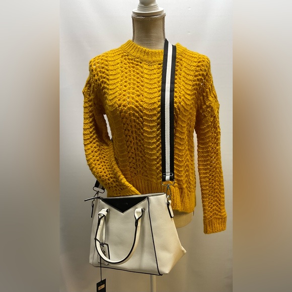 Madewell Windemere Pointelle Pullover Sweater yellow Sz XS - Picture 5 of 7